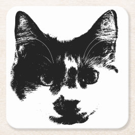 Porta-copo De Papel Quadrado Don’t Spill It – Ink Cat