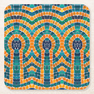 Porta-copo De Papel Quadrado DOURADAS Portas copos de papel quadrado MOSAIC ICO