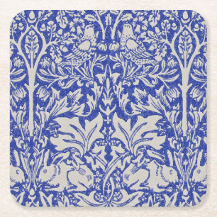 Porta-copo De Papel Quadrado Dove e Coelho, William Morris