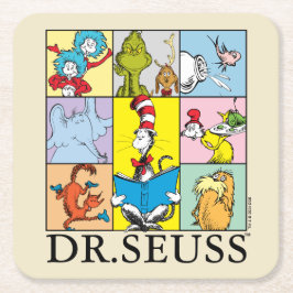 Porta-copo De Papel Quadrado Dr. Seuss | Histórias Gráfico