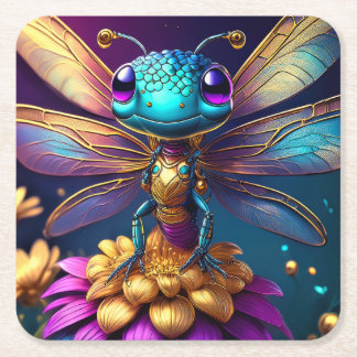 Porta-copo De Papel Quadrado Dragonfly Dreaming Zephyr