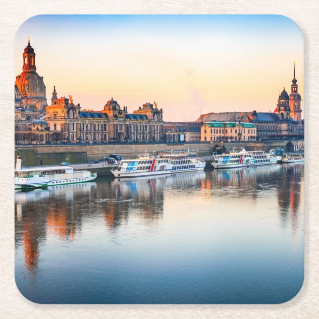 Porta-copo De Papel Quadrado Dresden (Frente)