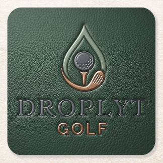 Porta-copo De Papel Quadrado Droplyt Golf Heritage Verde