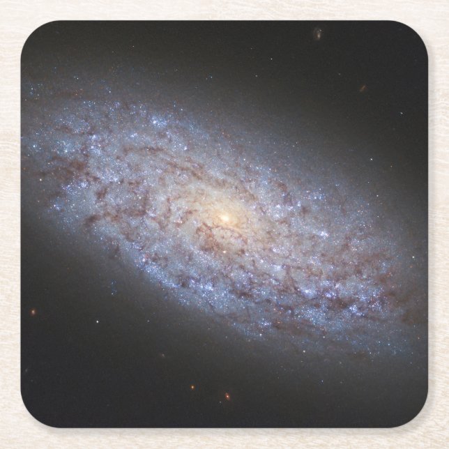 Porta-copo De Papel Quadrado Dwarf Galaxy Ngc 5949. (Frente)