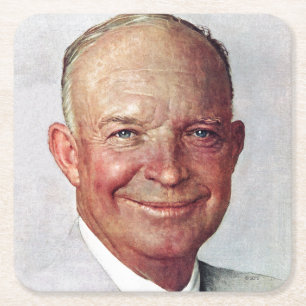 Porta-copo De Papel Quadrado Dwight D. Eisenhower