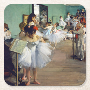 Porta-copo De Papel Quadrado Edgar Degas - A Aula de Dança