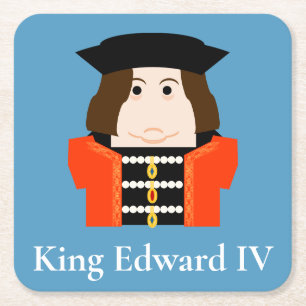 Porta-copo De Papel Quadrado Edward IV, House of York King of England