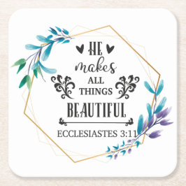 Porta-copo De Papel Quadrado Ele Torna Todas As Coisas Bonitas