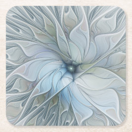 Porta-copo De Papel Quadrado Elegante Beleza Arte Fractal Abstrata Moderna Flor