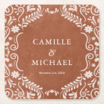 Porta-copo De Papel Quadrado Elegante Casamento Mexicano Papel Picado Porta cop<br><div class="desc">Celebre seu dia especial com essas impressionantes portas copos de papel quadrado Papel Picado Mexicano, perfeitas para adicionar um toque elegante, mas tradicional, à sua decoração de casamento. O esquema de cores do terracotta e o intrincado design tornam essas portas copos ideais para casamentos rústicos ou de destino. - Elementos...</div>