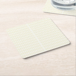 Porta-copo De Papel Quadrado Eleve Seu Espaço com Geométrico Branco e Dourado