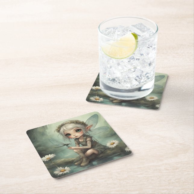 Porta-copo De Papel Quadrado Elf e Dragonfly 5 (Insitu)