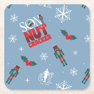 Porta-copo De Papel Quadrado Elf "Filho de um Quebra-Nozes" Padrão de inverno