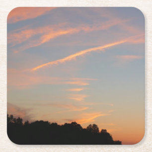 Porta-copo De Papel Quadrado Elkridge Sunset Maryland Landscape