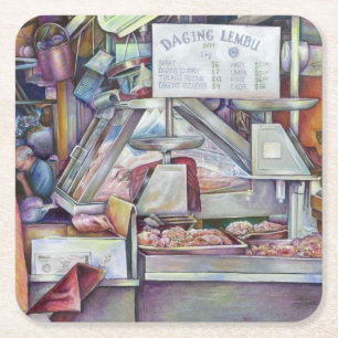 Porta-copo De Papel Quadrado Em dez minutos, esqueci o aniversário da minha esp