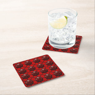 Porta-copo De Papel Quadrado emblema munkus protetor de copo para bebidas/bar