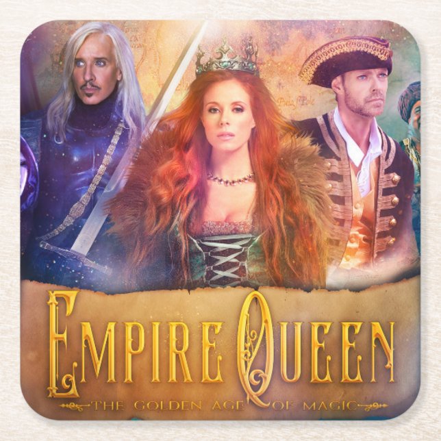 Porta-copo De Papel Quadrado Empire Queen Porta copos (Frente)