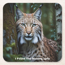 Porta-copo De Papel Quadrado Encontrei As Portas copos Do Lynx Ausentes