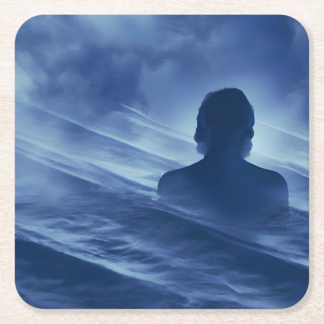 Porta-copo De Papel Quadrado Enfrente-o sozinho (Frente)