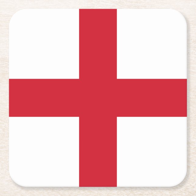 Porta-copo De Papel Quadrado England Flag (Frente)