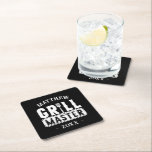 Porta-copo De Papel Quadrado Engraçado CHURRASCO Grill Mestre Personalizado Bar<br><div class="desc">Engraçado CHURRASCO Grill Mestre Personalizado Barbecue Melhor</div>