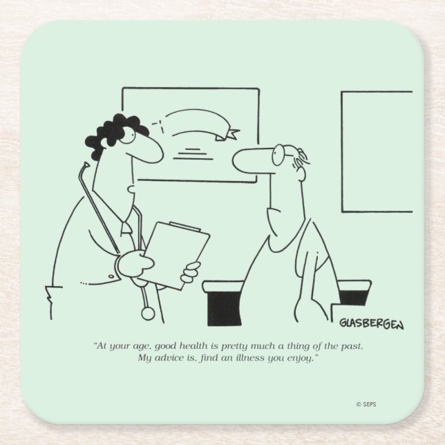 Porta-copo De Papel Quadrado Envelhecer (Frente)