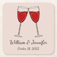 Escolha seu próprio vinho colorido Vidro e Coração