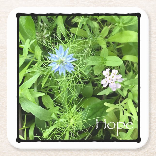 Porta-copo De Papel Quadrado Esperança (Frente)