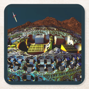 Porta-copo De Papel Quadrado Estação Lem