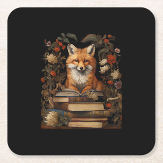Porta-copo De Papel Quadrado Estética Cottagecore Amante de Livros Goblincore R
