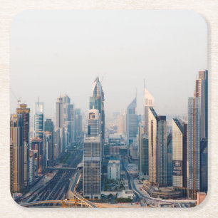 Porta-copo De Papel Quadrado Estrada Sheik Zayed