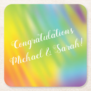 Porta-copo De Papel Quadrado Estrelas do Universo da Galáxia do Chá de fralda