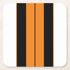 Porta-copo De Papel Quadrado Estrias Laranja Brilhantes Atlíticas, Pretas, Bran