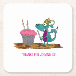 Porta-copo De Papel Quadrado Eu Ajudei!