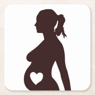 PORTA-COPO DE PAPEL QUADRADO EU AMO MEU BEBÊ