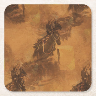 Porta-copo De Papel Quadrado Eu Vivo Para Barrel Race - Evento Rodeio