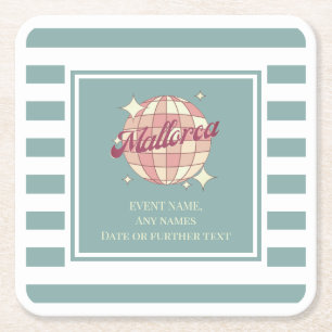 Porta-copo De Papel Quadrado Evento de fiesta de Espanha de Mallorca porta copo