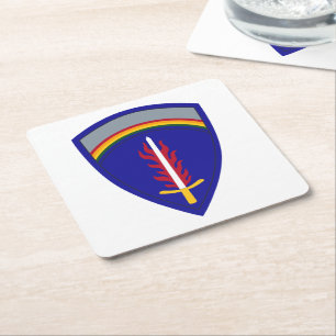 Porta-copo De Papel Quadrado Exército Europa USAREUR Insígnia