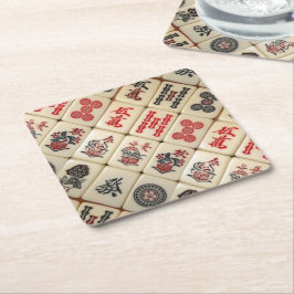 Porta-copo De Papel Quadrado Expressão oriental