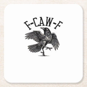 Porta-copo De Papel Quadrado F Caw F Crow Criativo Casual