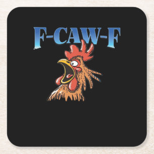 Porta-copo De Papel Quadrado F-Caw-F Frango Clássico Legal Único