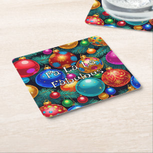 Porta-copo De Papel Quadrado Fa La Fabulous Maximalista Tacky-Chic