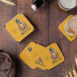 Porta-copo De Papel Quadrado Fall Festival Beer Bebendo Armadillo Texas