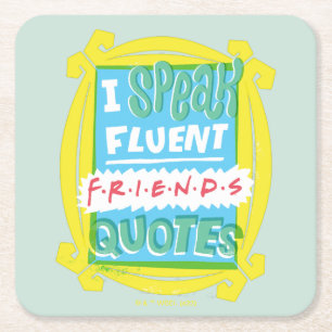 Porta-copo De Papel Quadrado Falo fluentemente Citações FRIENDS™ - Olho mágico