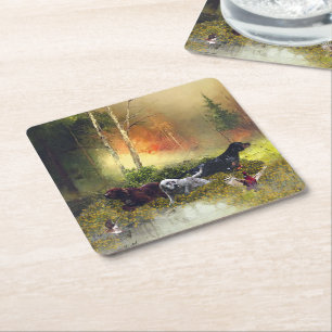 Porta-copo De Papel Quadrado Família Setters