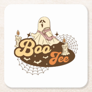Porta-copo De Papel Quadrado Fantasma Boo-Jee Halloween engraçado