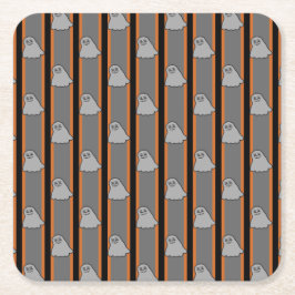 Porta-copo De Papel Quadrado Fantasmas do Dia das Bruxas Divertidas e Ricos