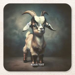 Porta-copo De Papel Quadrado Fantasy Bonito Bebê Goat