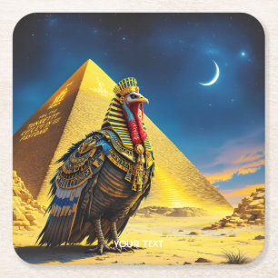 Porta-copo De Papel Quadrado Fantasy Cute Desert Pharaoh Turquia