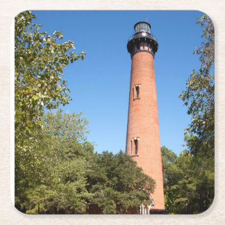 Porta-copo De Papel Quadrado Farol Currituck Beach